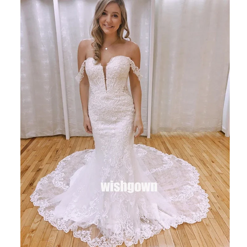 Sweetheart Cap Sleeve Dreaming Long Wedding Dress WDH044 Wedding Dress Long