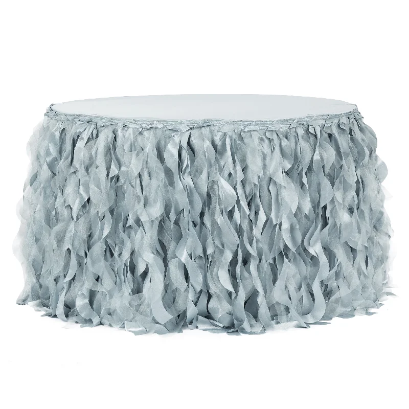 Curly Willow 14ft Table Skirt - Dusty Blue Casual chic unclassified skirts