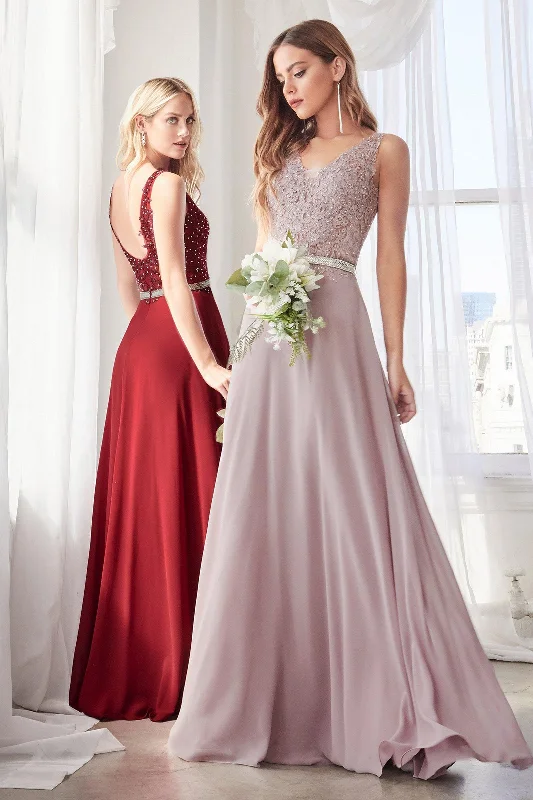 Cinderella Divine CD9173 Bridesmaids Long Formal Sleeveless Prom Dress Fashion-forward maxi dresses