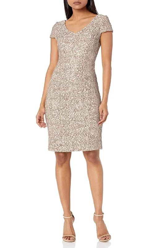 Alex Evenings 82122241 - Shimmer Lace Cocktail Dress Budget-friendly party dresses