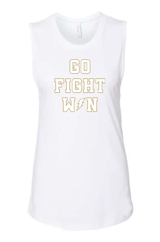 GO FIGHT WIN Bella Canvas Tank Feminine Tank Dress