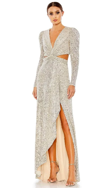 Ieena Duggal 26739 - Long-Sleeved Sequined Evening Gown ASOS party dresses