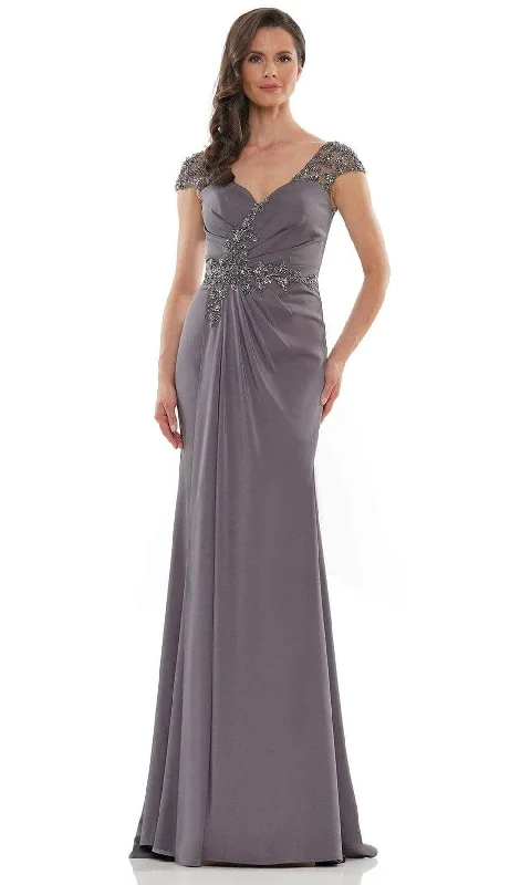 Marsoni by Colors - MV1133 Crystal Beaded Sheath Gown Budget-friendly party dresses