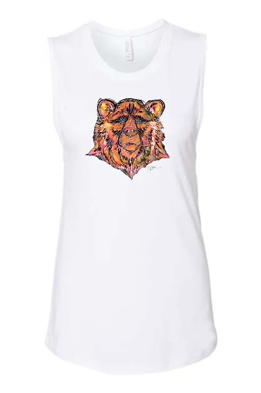 School Spirit Bear Orange TANK (PRE-ORDER) Elegant Tank Dress