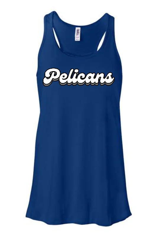 School Spirit Retro Pelicans TANK (PRE-ORDER) Ruffled Tank Dress