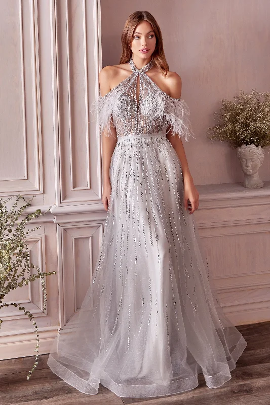 Allure Bridal: Enchanting Open-Back Gown with Intricate Beading Y2K unclassified dresses