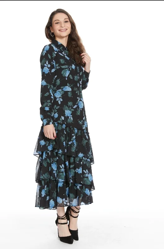 Blue Big Floral Dress 436 ASOS floral dresses