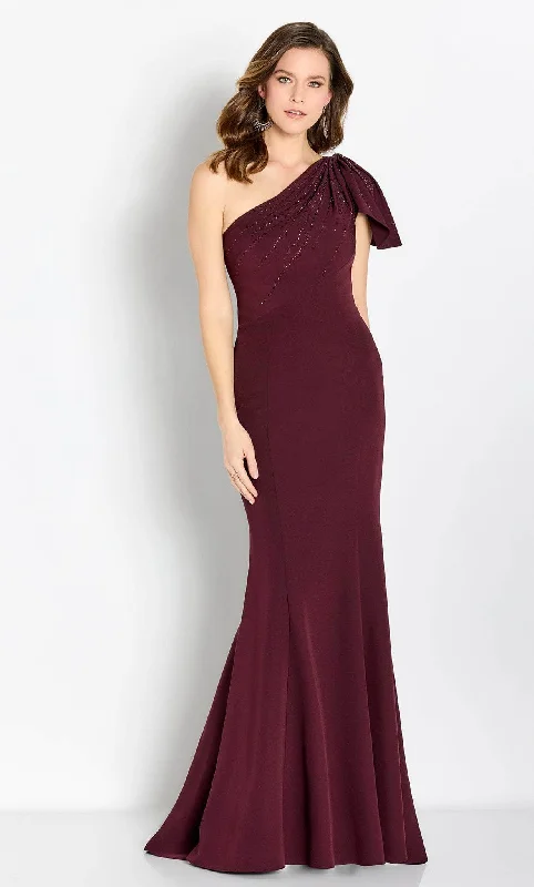 Cameron Blake CB752 - One Shoulder Gown Mesh unclassified dresses