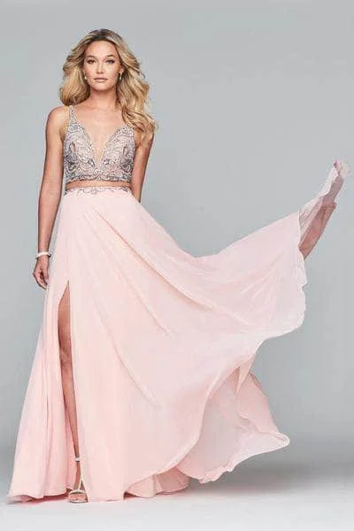 Faviana S10244 - Crystal-Crusted Prom Gown Discounted unclassified dresses