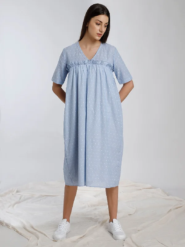 FRILL GATHERED DRESS Minimalist unclassified dresses