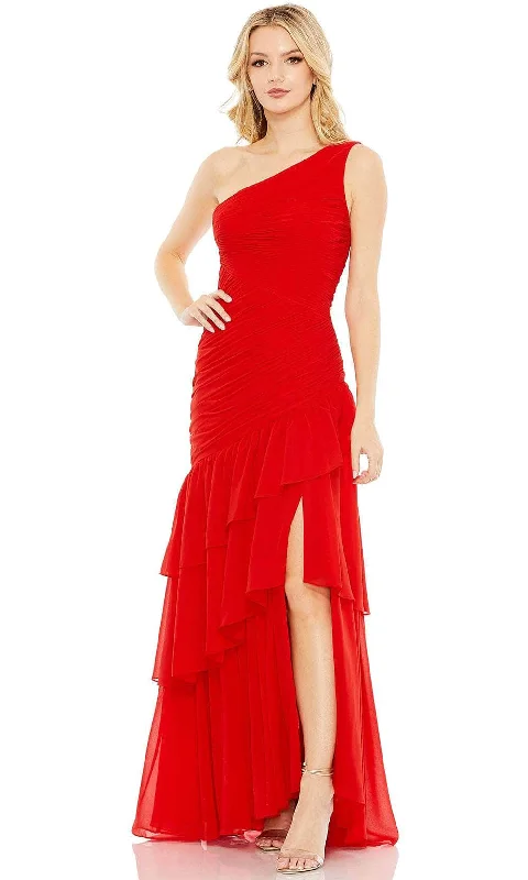 Ieena Duggal 55908 - Asymmetrical Draped Ruffle Dress Holiday unclassified dresses