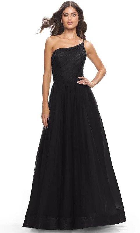 La Femme 31069SC - Ruched A-Line Prom Dress Color block unclassified dresses