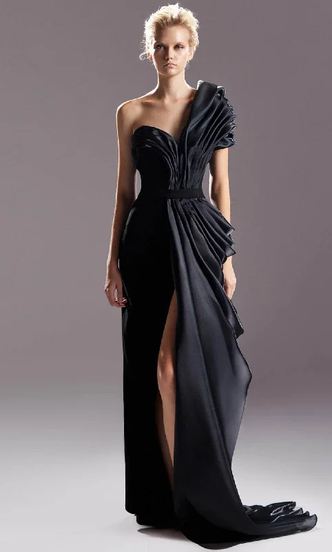 MNM Couture G1507 - Draped Gown Women's unclassified dresses