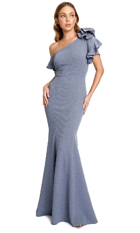 Nicole Bakti 658L - Asymmetrical Mermaid Dress Knitted unclassified dresses