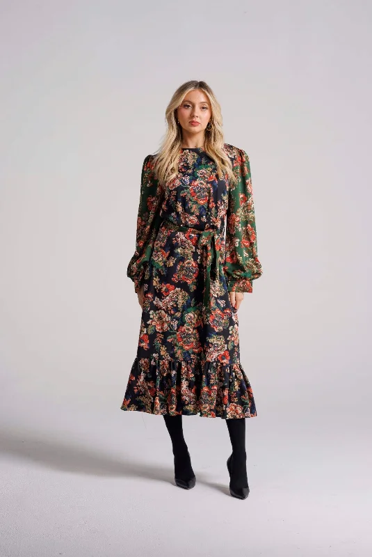 Retro floral dress 613 Lace floral dresses