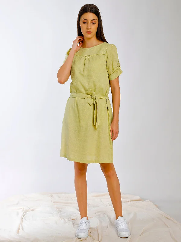 SLEEVE DETAILED TIE UP DRESS Budget-friendly unclassified dresses