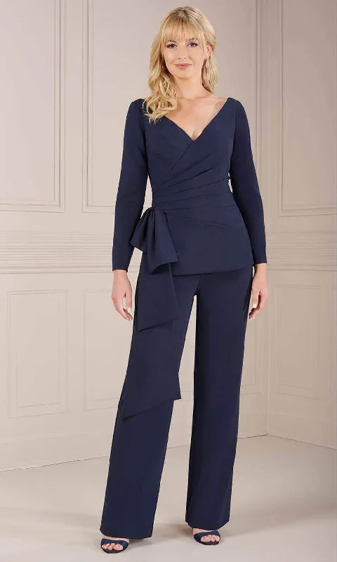 Christina Wu Elegance 17153 - V-Neck Wrap Style Pantsuit