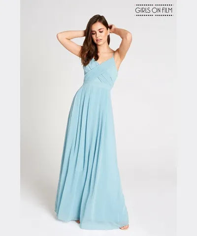 Chiffon Strappy Back Maxi Dress Chic Maxi Dress