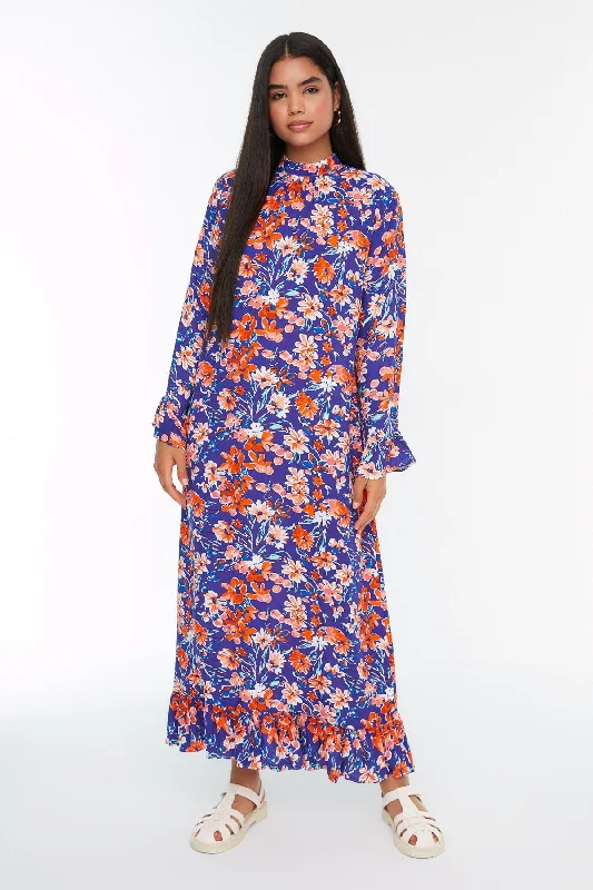 Modest Maxi Floral Dress Sexy Maxi Skirt