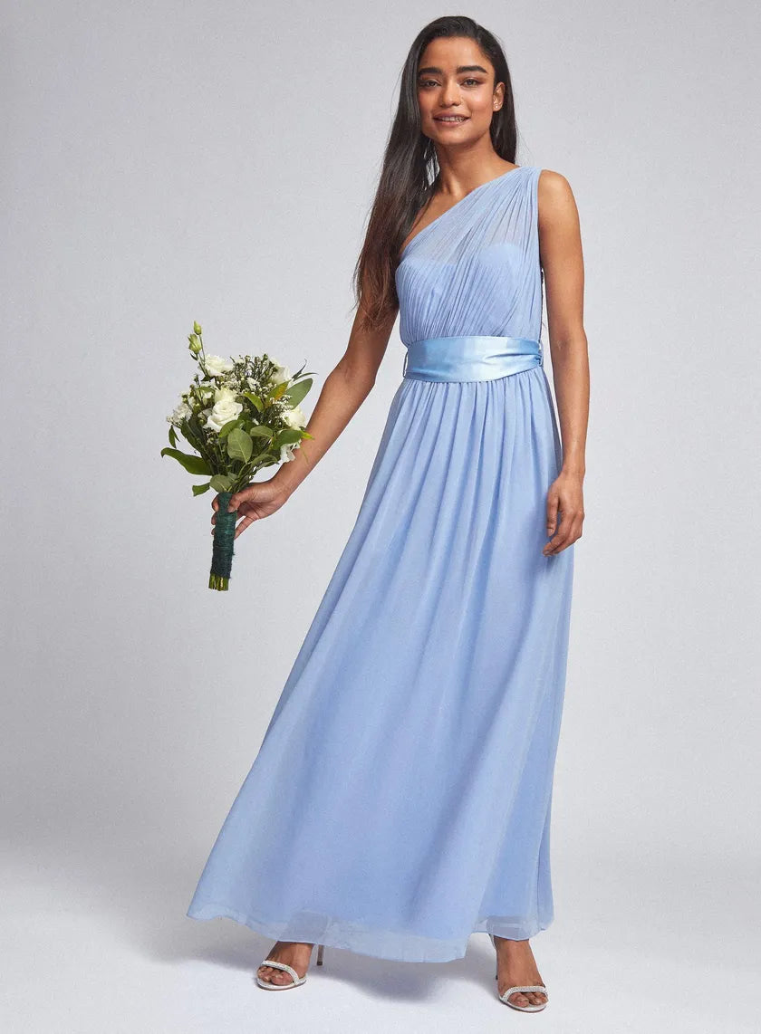 Petite Blue Sadie Maxi Dress Bold Maxi Skirt