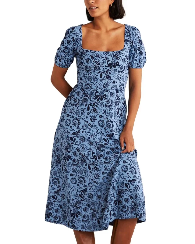 Boden Short Sleeve Jersey Midi Dress Maxi Length Midi