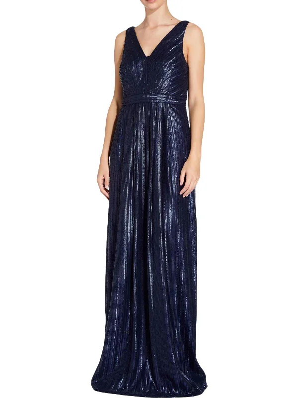 Jade Womens Sequined Sleeveless Evening Dress Sequin Party Dress