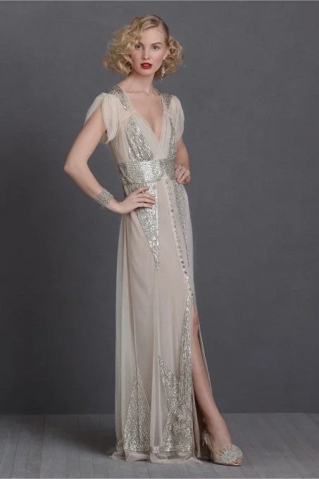 BHLDN BRAND NEW AIGUILLE SEQUIN DRESS Floor-length Sequin Dress