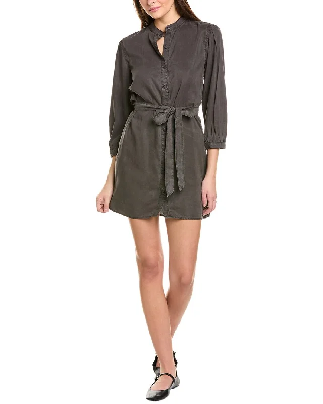 Bella Dahl Puff Sleeve Belted Shirtdress Shirt Dress Chic