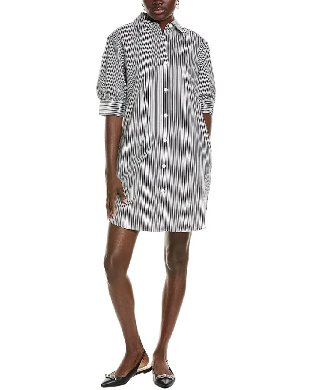 Isaac Mizrahi Short Sleeve Shirtdress A-line Shirt Dress