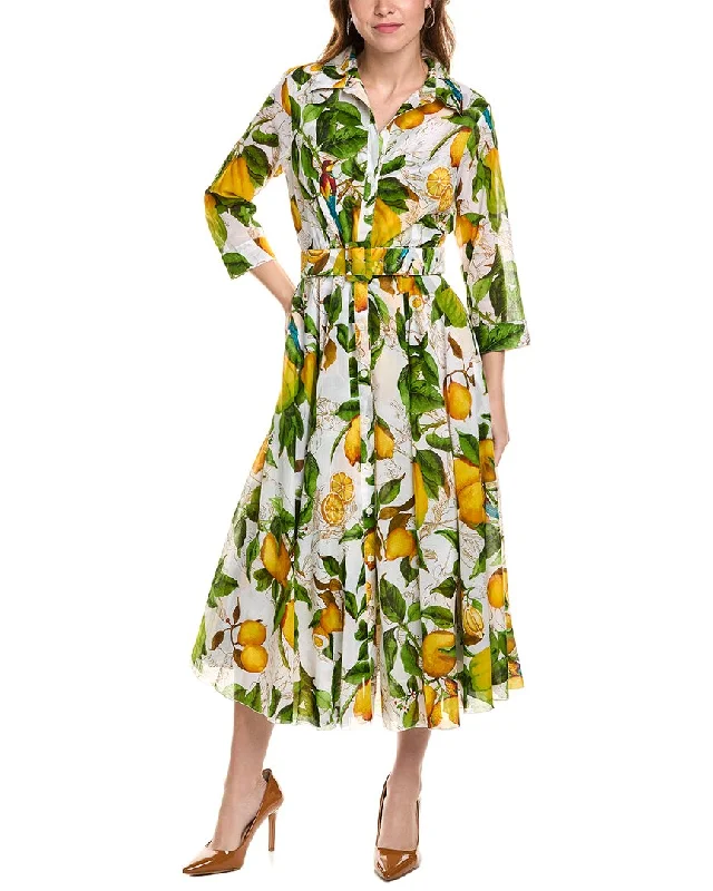 Samantha Sung Aster Shirtdress Shirt Dress Outfit