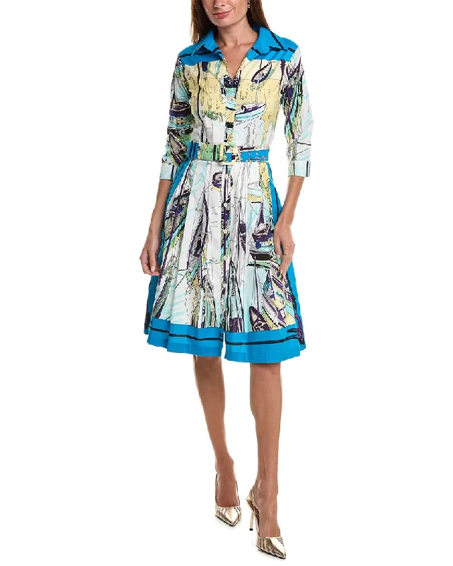 Samantha Sung Audrey 3 Silk Shirtdress Shirt Dress Wrap