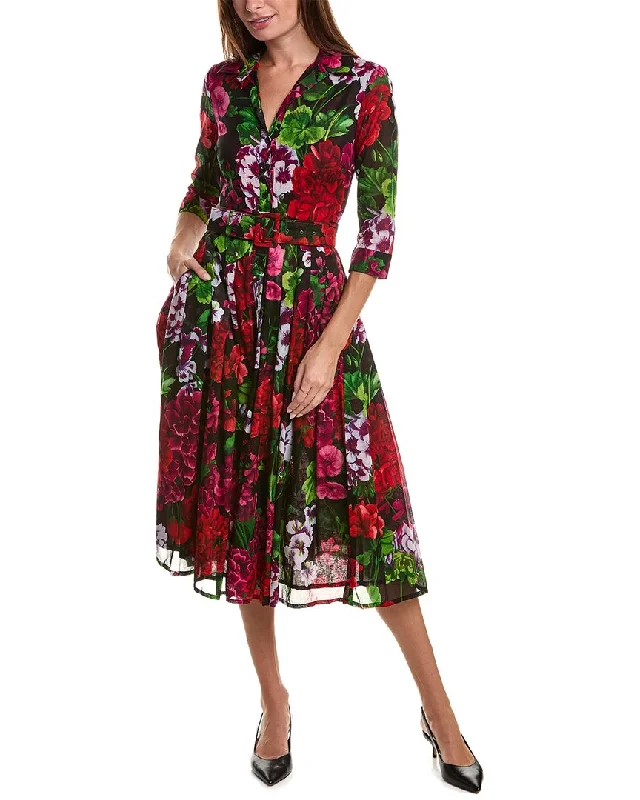 Samantha Sung Audrey Shirtdress Sexy Shirt Gown