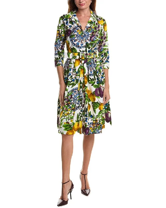 Samantha Sung Audrey Shirtdress Button Detail Shirt